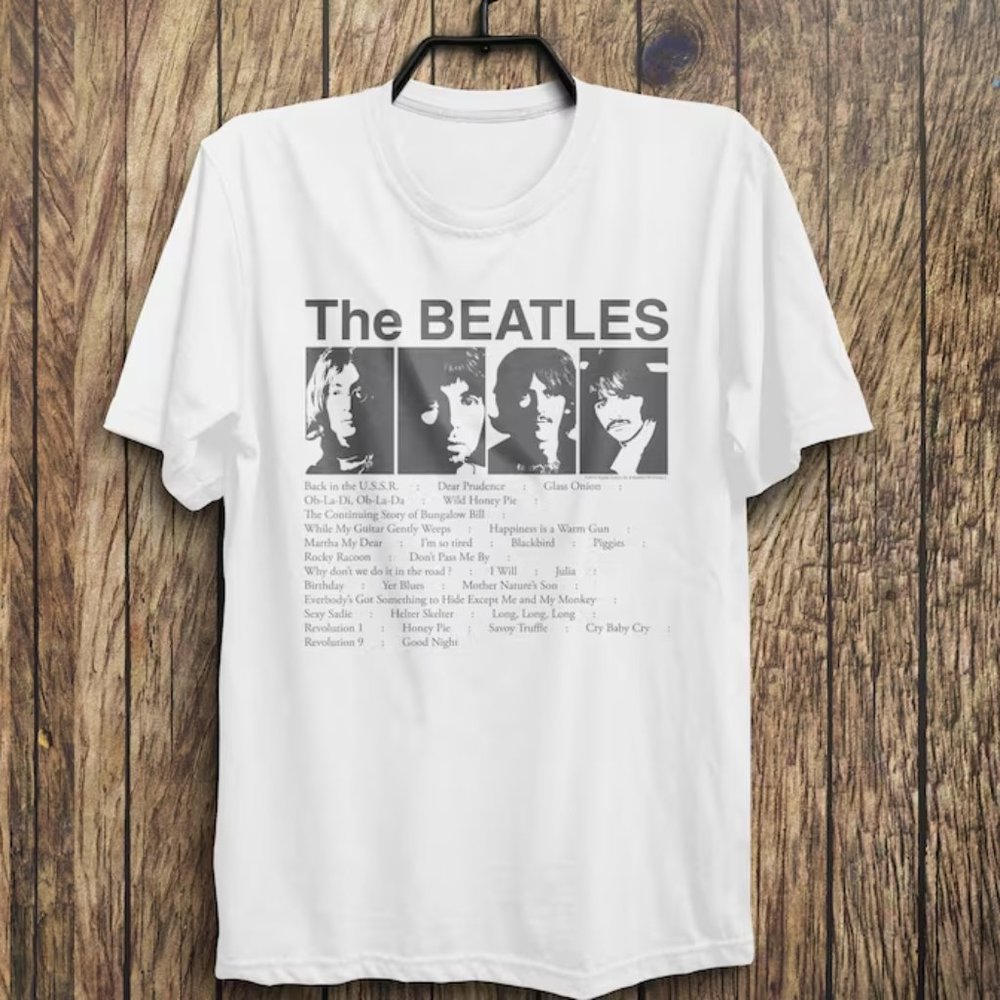 The Beatles Song List Graphic T-Shirt
